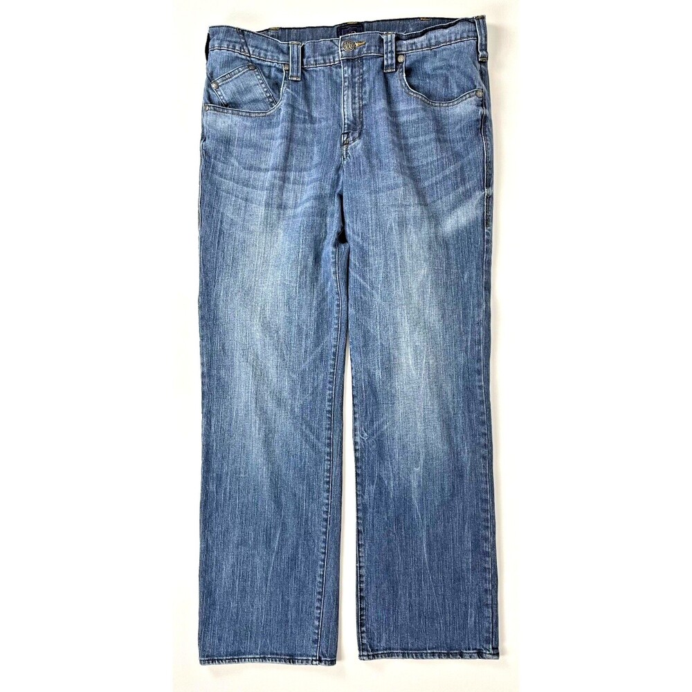Rock & Republic Jagger Relaxed Straight Medium Wash Jeans - Men's Size 38x32